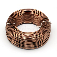 Round Aluminum Wire, Flexible Craft Wire, for Beading Jewelry Doll Craft Making, Sienna, 20 Gauge, 0.8mm, 300m/500g(984.2 Feet/500g)(AW-S001-0.8mm-18)