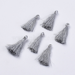 Polyester Tassel Pendant Decorations, Gray, 42~45mm(FIND-S260-C08)