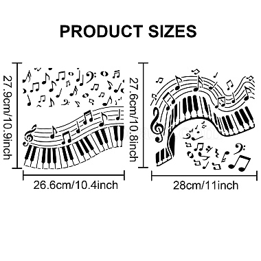 MAYJOYDIY US 1 Set PET Hollow Out Drawing Painting Stencils(DIY-MA0002-14A)-2