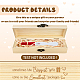 Rectangle Wooden Pregnancy Test Keepsake Box with Lock(CON-WH0103-002)-3