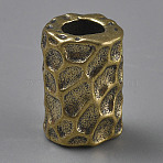 Brass Beads, Tube, Raw(Unplated), 15x10mm, Hole: 5.5mm(DIY-WH0888-219C-A)
