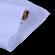 Non Woven Fabric Embroidery Needle Felt For DIY Crafts, White, 450x1.2~1.5mm, about 1m/roll(DIY-R069-04)