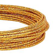 Aluminum Wire, Textured, Gold, 2mm(AW-WH0002-11)