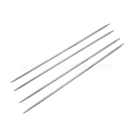Stainless Steel Double Pointed Knitting Needles(DPNS), Stainless Steel Color, 240x2.0mm, about 4pcs/bag(TOOL-R044-240x2.0mm)
