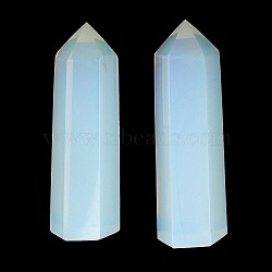 Opalite Tower Wands, for Energy Balancing Meditation Therapy Decors, Hexagonal Prism, 51~65x16~18x15~20mm(G-A217-10D)