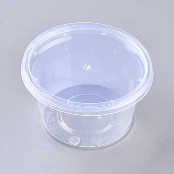 Transparent Plastic Breeding Box, Insect Feeder Box Food Container, with Lid, Clear, 7.5x4.2cm