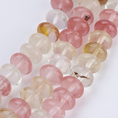 8mm Rondelle Tigerskin Glass Beads