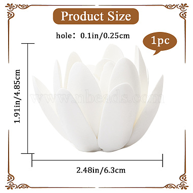 Lotus Porcelain Incense Holders(DJEW-WH0015-91)-2