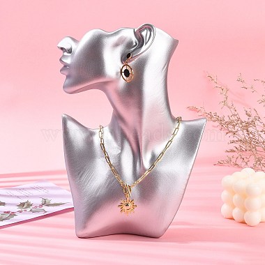 High End Resin Side Body Model Portrait Jewelry Stand(NDIS-B001-03B)-6