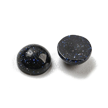 Synthetic Blue Goldstone Cabochons(G-H309-03-05)-2