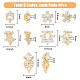 20Pcs 5 Style Brass Micro Pave Clear Cubic Zirconia Cabochons(KK-DC0003-25)-2