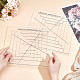 2Pcs 2 Style Square Fabric Cutting Rulers(TOOL-WH0052-17)-3