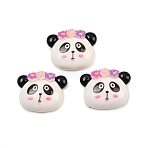 Opaque Resin Cabochons, White, Panda, 17x20.5x7mm(RESI-XCP0002-65A)