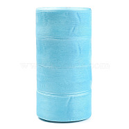 Sheer Organza Ribbon, Wide Ribbon for Wedding Decorative, Light Sky Blue, 2 inch(50mm), 50yards/roll(45.72m/roll), 4 rolls/group, 200 yards/group(182.88m/group)(RS50MMY-062)