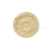 Wood Single Bracelet Display Stands, Jewelry Tray for Bracelet Showing, Round, 9.5cm(PAAG-PW0017-02E)