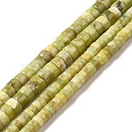 Natural Idocrase Beads Strands, Vesuvianite Beads, Heishi Beads, Flat Round/Disc, 4.5x2mm, Hole: 1mm, about 188pcs/strand, 15.83''(40.2cm)(G-I339-03A)