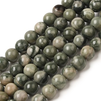 Natural Wood Lace Stone Beads Strands, Round, 6mm, Hole: 1mm, about 60~62pcs/strand, 14.96''~15.43''(38~39.2cm)