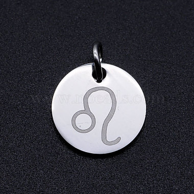 Stainless Steel Color Flat Round Stainless Steel Pendants