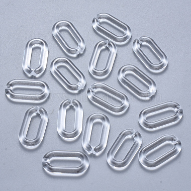 Clear Oval Acrylic Quick Link Connectors