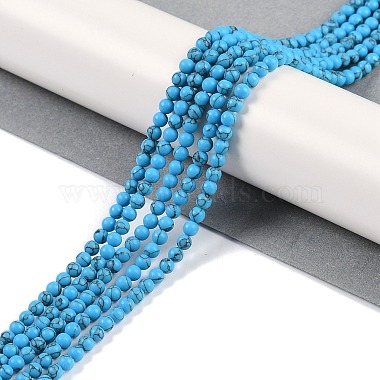 Synthetic Turquoise Beads Strands(G-U004-02J)-2