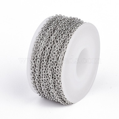 304 Stainless Steel Textured Cable Chains(CHS-H007-42P)-3