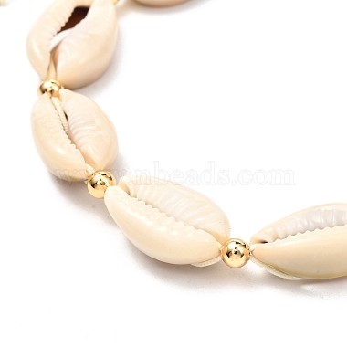 Ensemble de bracelets de cheville en perles tressées en coquillage cauri naturel pour fille femme(X1-AJEW-AN00451-02)-8