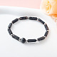 bracelet extensible en obsidienne flocon de neige naturel(DP3019-2)-1