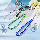 3Pcs 3 Style Glass Pearl & Lampwork & Glass Seed Beads Mobile Straps(KEYC-OC0001-19)-5