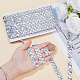 Sparkle Polyester Wavy Lace Trim Ribbon(OCOR-WH0082-563A)-3