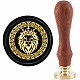 Brass Wax Seal Stamp with Handle(AJEW-WH0184-0779)-1