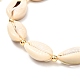 Ensemble de bracelets de cheville en perles tressées en coquillage cauri naturel pour fille femme(X1-AJEW-AN00451-02)-8