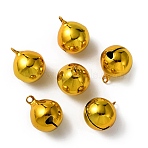 Brass Bell Pendants, Nice For Christmas Day Decoration, Golden, 25x20mm, Hole: 3mm(KK-WH0058-20G)