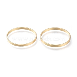 Brass Linking Rings, Long-Lasting Plated, Ring, Real 14K Gold Plated, 24.7x2mm, Inner Diameter: 23.5mm(KK-H102-10A-G)