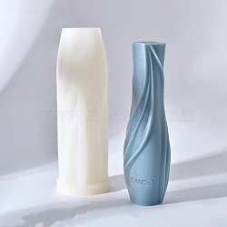Abstract Vase Shape DIY Silicone Candle Molds, for Scented Candle Making, White, 5.7x5.6x16.8cm(SIMO-H014-01D)