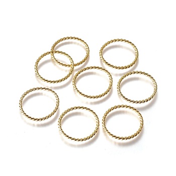 Alloy Linking Rings, Lead Free and Cadmium Free, Golden, about 26mm in diameter, 2mm thick, hole: 22mm