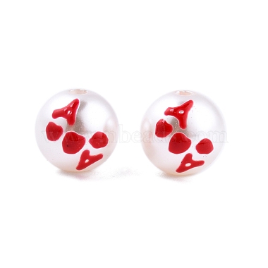 Halloween Opaque ABS Plastic Imitation Pearl Enamel Beads(KY-G020-01M)-2