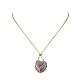 Изготовление ожерелья из латунного мешочка для самородка драгоценного камня(NJEW-JN04369-02)-4