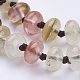 Натуральная кожа из арбуза из бисера многоцелевых ожерелий / обручальные браслеты(NJEW-K095-B07)-3
