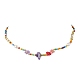 ожерелья из цветочного стекла и жемчуга из бисера(NJEW-JN04677-01)-1
