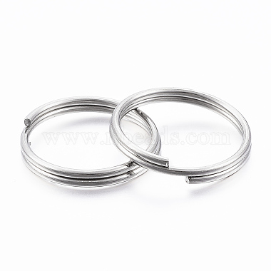 304 Stainless Steel Keychain Clasp Findings(J0RBB011)-2