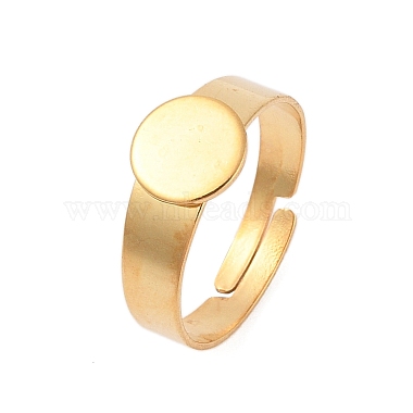 Adjustable 304 Stainless Steel Finger Rings Components(X-STAS-F149-21G-B)-1