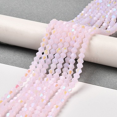 Imitation Jade Electroplate Glass Beads Strands(X-GLAA-F029-J4mm-D02)-4