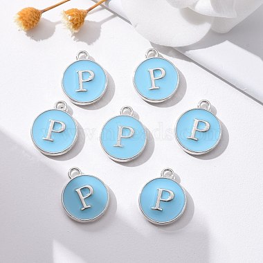 Platinum Plated Alloy Enamel Charms(X-ENAM-S118-04P-P)-5