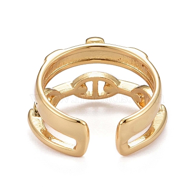 Brass Cuff Rings(KK-H741-08G)-3