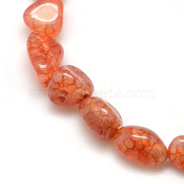 Nuggets Synthetical Crackle Agate Beads Strands(G-P031-01)-2