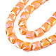 Electroplate Opaque Solid Color Glass Beads Strands(EGLA-N002-42-04)-3