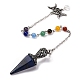 Natural Lapis Lazuli Pointed Hexagonal Cone Dowsing Pendulums(G-Q184-03D-AS)-2