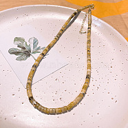 Natural Sodalite Heishi Graduated Beaded Necklaces(JO0051-1)