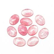 Watermelon Stone Glass Cabochons, Oval, 18x13x5mm(G-R415-13x18-40)