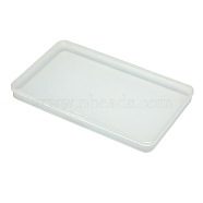 Transparent Plastic Storage Box, for Disposable Face Mouth Cover, Portable Rectangle Dust-proof Mouth Face Cover Storage Containers, Clear, 18.9x11.2x1.7cm(CON-WH0070-13D)